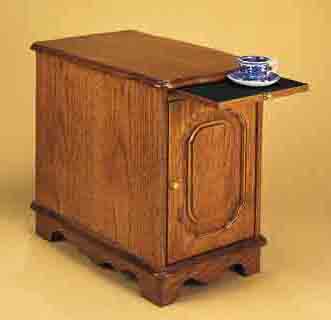Oak Tables - Powell 843 Nostalgic Oak Magazine Cabinet Table