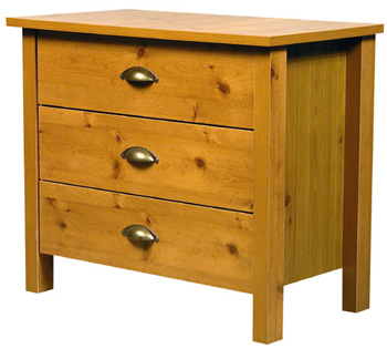 Venture Horizon 3 Drawer Beadboard Chest Black... by Venture Horizon