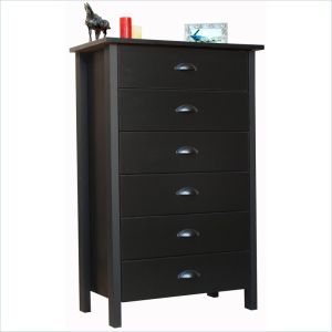 Click here to buy Venture Horizon 6 Drawer Beadboard Chest Black... by Venture Horizon.