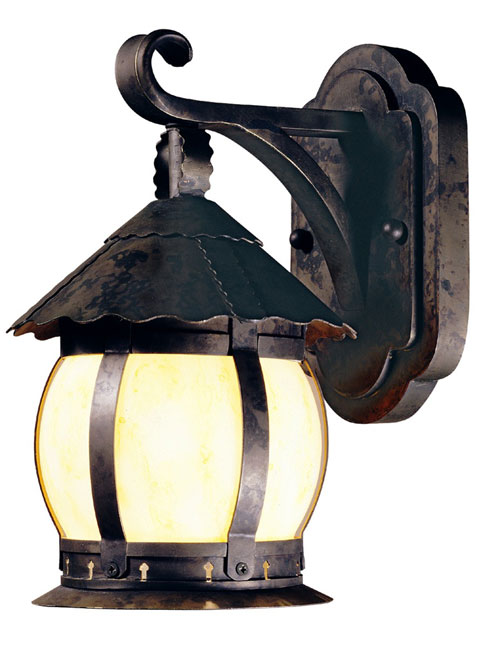 World Imports 1296-06 - Carmel 10in Outdoor One Light Wall Lantern in Flemish