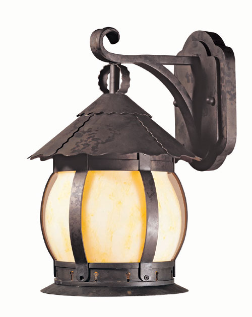 World Imports 1298-06 - Carmel 12in Outdoor One Light Wall Lantern in Flemish