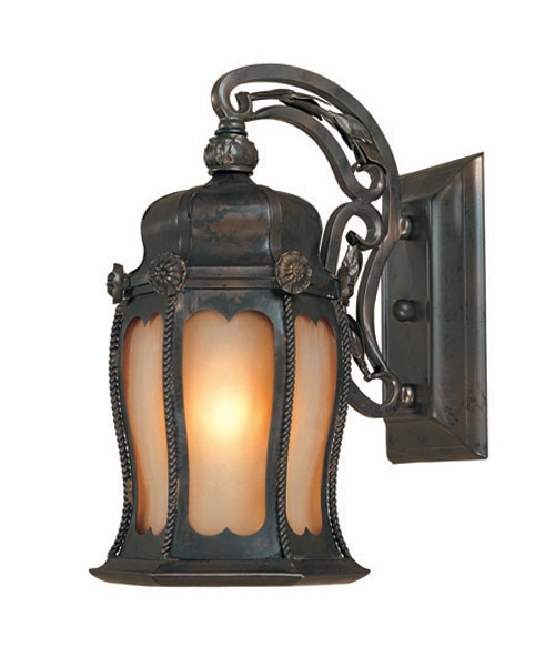 World Imports 1490-06 - Unexpected Brass One Light Outdoor Wall Lantern in Flemish