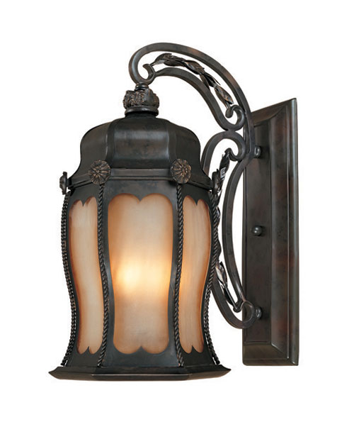 World Imports 1491-06 - Unexpected Brass Two Light Outdoor Wall Lantern in Flemish