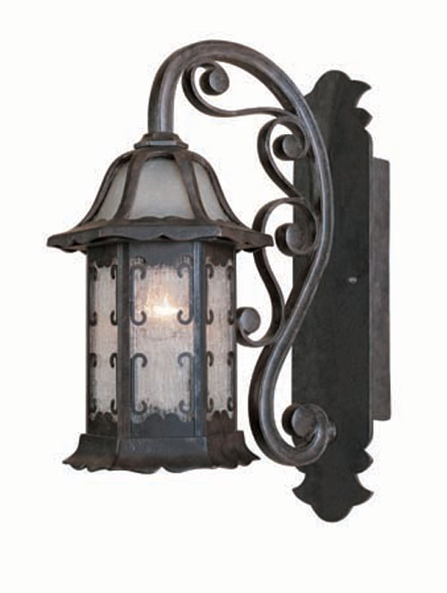 World Imports 9016-89 - Cottage Exterior One Light Outdoor Wall Mount Hanging Lantern in Bronze