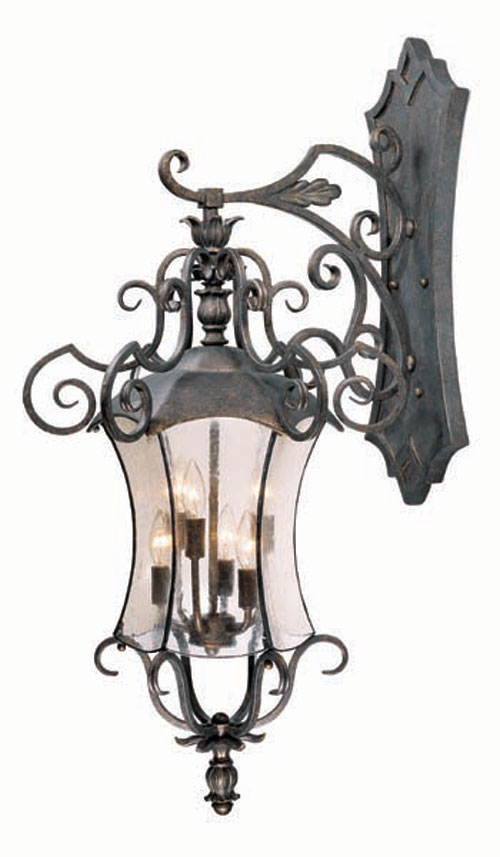 World Imports 9055-47 - Outdoor Six Light Hanging Wall Mount Lantern in Oiled Bronze