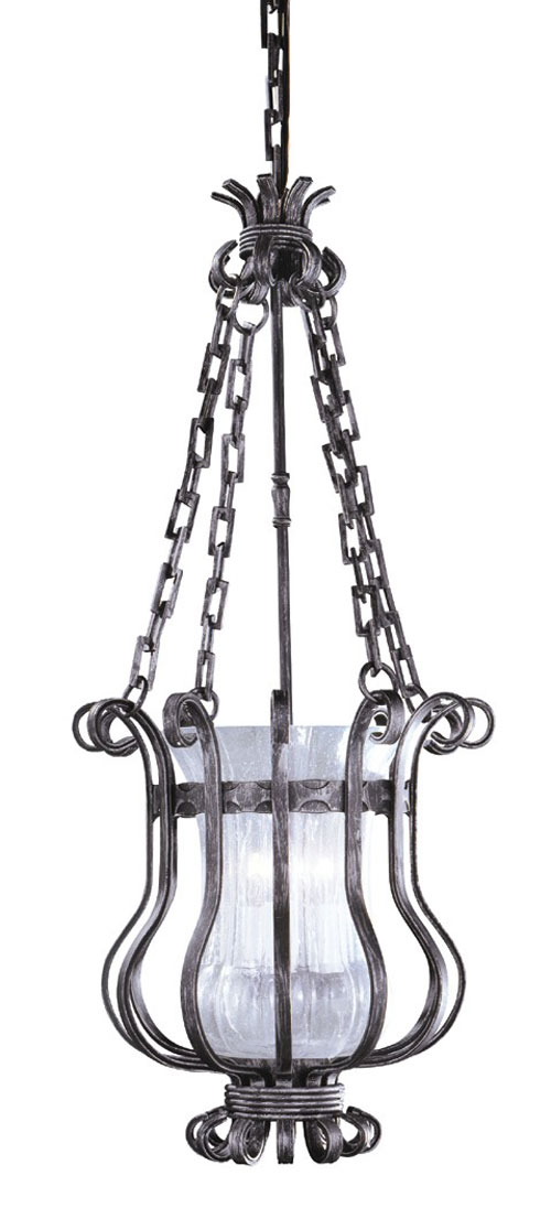 World Imports 61043-93 - Comfortably Passionate Four Light Outdoor Hanging Lantern in Natural Iron