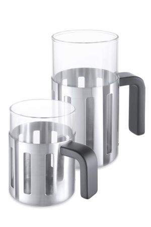 Zack 23084 VOLTA coffee glass holder with glass