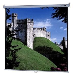 DaLite Model B With CSR Manual Wall and Ceiling Projection Screen 84 x 84 Matte White 119 Diagonal