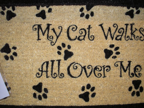 American Mills 28185 18 x 30 Inch My Cat Walks Doormat