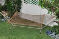 Bliss Hammocks BH-411BR 2 Person Classic Poly Rope Hammock - Tan Rope