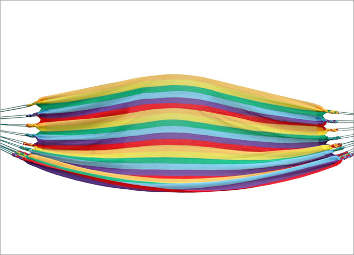 Bliss Hammocks BH-444 Bliss Mayan Hammock - Nylon Rope with Braiding and Multi Color Rope Ends
