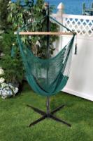 Bliss Hammocks BHC-412G Bliss Tahiti Cotton Hammock Chair: Green Rope