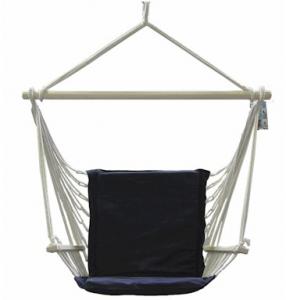 Bliss Hammocks BHC-414 Metro Hammock Chair with Armrests - Dark Blue