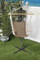Bliss Hammocks BHC-414BR Metro Hammock Chair with Armrests - Brown