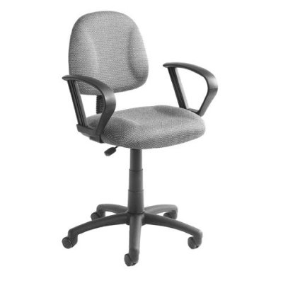 B317-bk Deluxe Posture Task Computer Chair With Loop Arms - Black