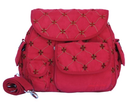Click here to buy Baby Bee Bags A2-SDD16 Elgan Diaper Bag - Red Star by Baby Bee Bags.