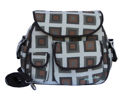 Baby Bee Bags A9-SDD23 Elgan Diaper Bag - Square... by Baby Bee Bags