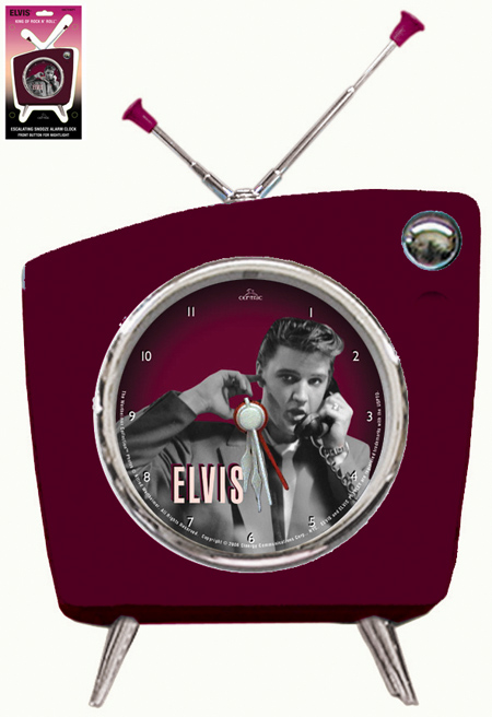 Centric HACTV4EPT Elvis TV Alarm Clock with Light