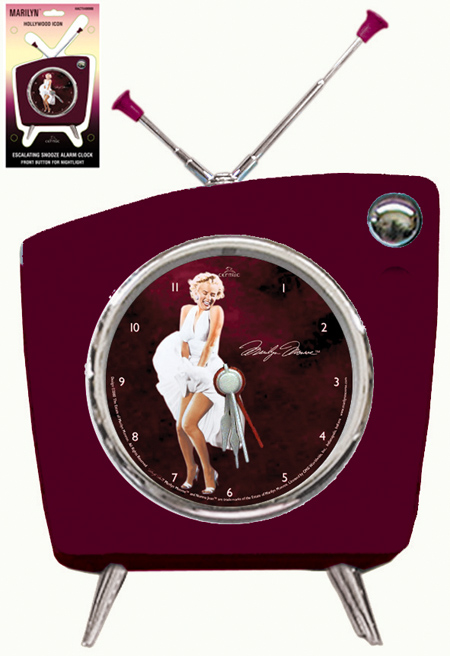 Centric HACTV4MMB Marilyn TV Alarm Clock with Light
