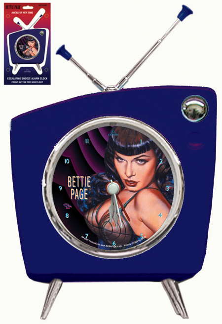 Centric HACTV4OBP Olivia Bettie Page TV Alarm Clock with Light