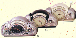 Centric MCR2I Retro Ivory Radio MiniClock with Ball Antenna