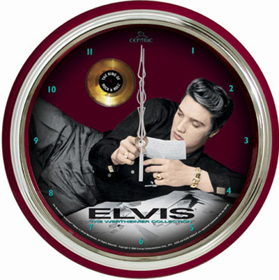 Centric HWC4EP Elvis Reading Letters Wall Clock