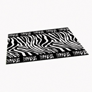 Perfect Litter Mat – Black and White Zebra