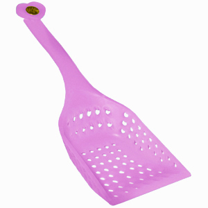 Cats Rule 00579 Perfect Litter Scoop - Pink Petal Round