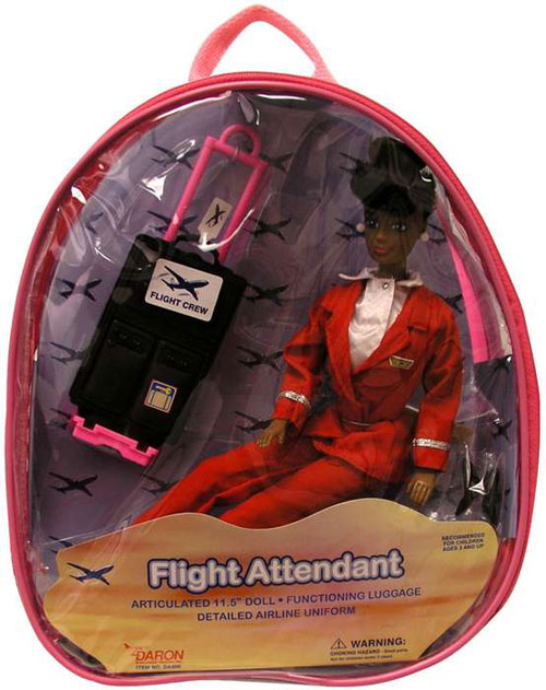 American Dolls - Daron Worldwide Trading DA400B Flight Attendant Doll - African American