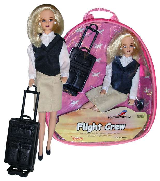 Daron Worldwide Trading DA950 Southwest Airlines Flight Attendant Doll
