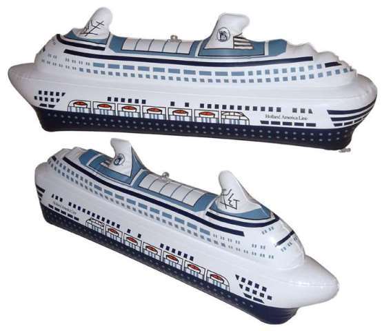 Daron Worldwide Trading EB0530 Holland America Inflatable Cruise Ship Daron Worldwide Trading EB0530 Holland America Inflatable Cruise Ship