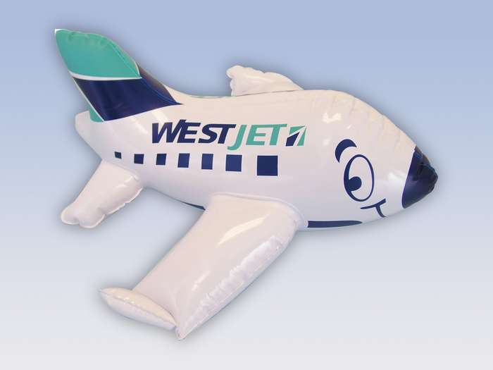Daron Worldwide Trading EB0749 Westjet Chubby Inflatable Airplane