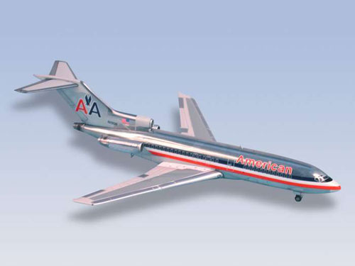 American Die Cast - Daron Worldwide Trading PH2AAL004 Phoenix American B727-100 1/200 Current Livery DIE-CAST