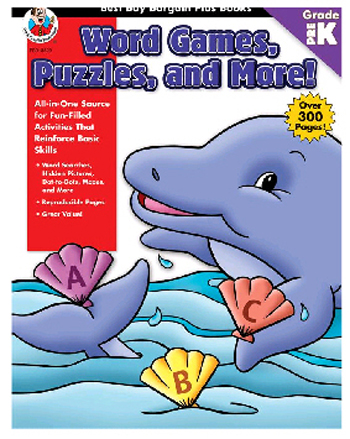 Games And Puzzles - Trend Enterprises FS-013529 Word Games Puzzles And More Grades Pre-k
