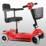 Zipr4red 4 Wheel Travel Scooter - Red