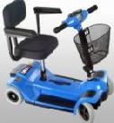 Zipr4blue 4 Wheel Travel Scooter - Blue