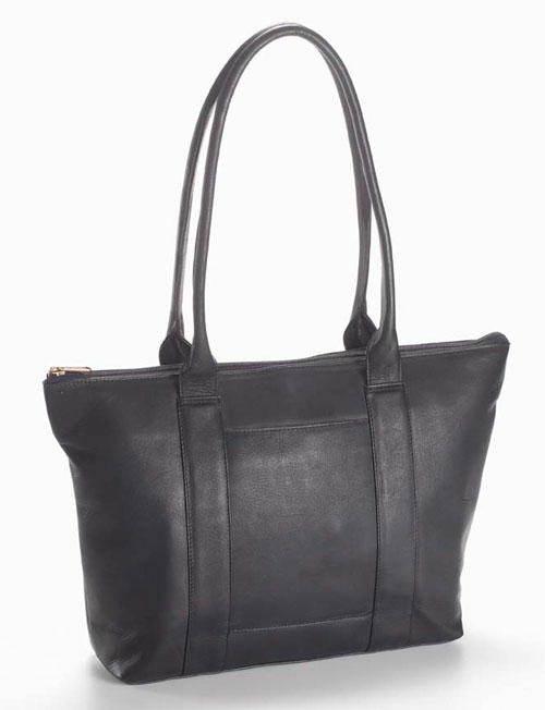 Clava 988 Zip Top Shopper - Vachetta Black