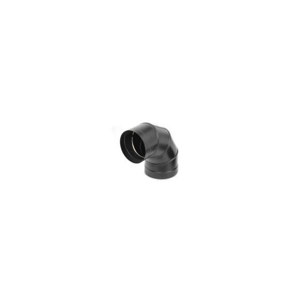 M & G Duravent 6dbk-e90 6 Inch Dura-black 24-ga Welded Black Stovepipe 90 Deg Sectioned Nonadjustable Elbow