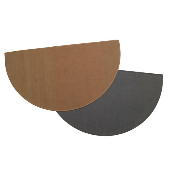 Chimney 47150 Charcoal Half Round Hearth Rug 27 x 48 Inch 100percent Fiberglass
