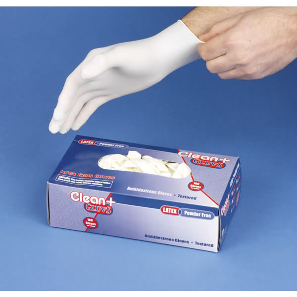 Chimney 40200 Disposable Powderfree Latex Gloves 100 Per Box