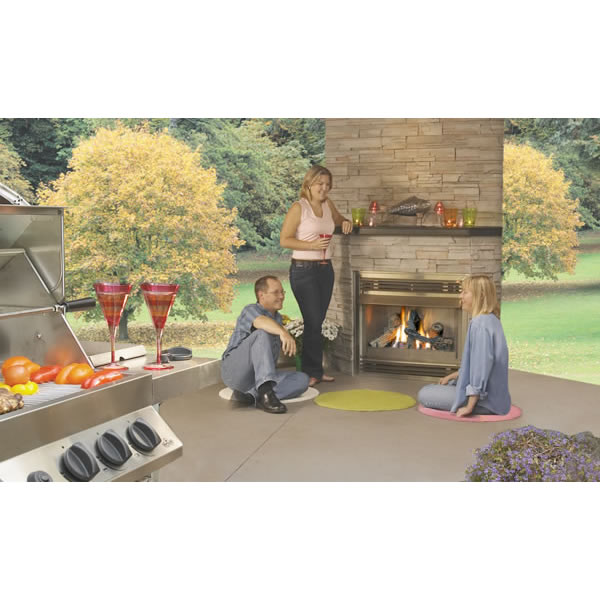 Chimney 16139 GSS36N Outdoor Fireplace, Natural Gas, Vent-free