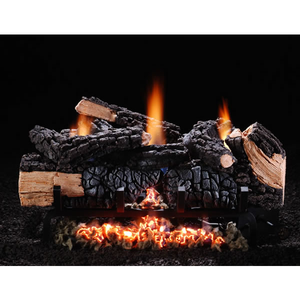 Chimney 48555 18 Inch Cumberland Char Vent-free Log Set Natural Gas Fits Fireplace Minimum Opening of 16 Inchh x 28 x 12 Inchd