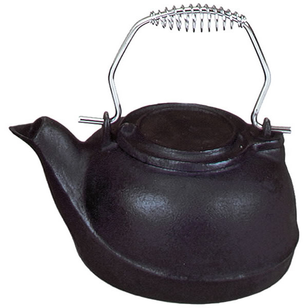 Chimney 61131 Woodfield Flat Black Cast-iron Kettle 2.5 Qt
