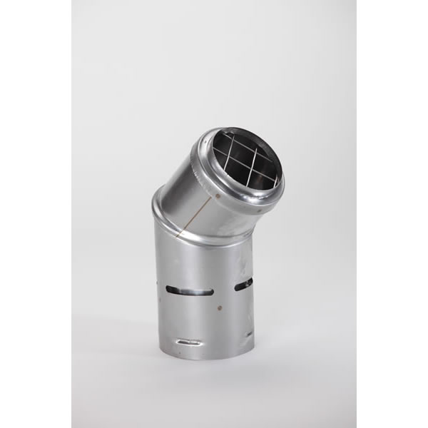 Chimney 25391 3 Inch Pellet Vent Pro Horizontal Round Cap Stainless Steel
