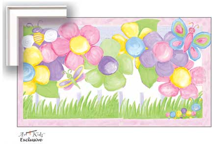 Art4Kids GA21286 Flower Garden - Gallery Frame Creative Canvas