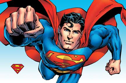 Superman Art - Art4Kids AB10023 Superman - Comic - Creative Canvas Art Block Mount
