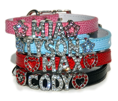 26 Bars and a Band 26CS-LB10-13 Snakeskin Lt. Blue 10-13 Inch Dog Collar