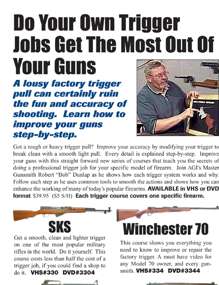 AGI X0336D DVD-AGI: Ruger 10 22 Trigger Jobs by AGI