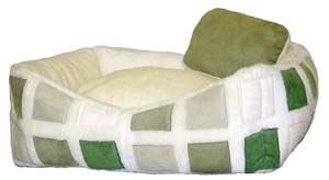 Dog Beds - S And H Pet Products SHPA1010 Plush Bolstered Dog Bed