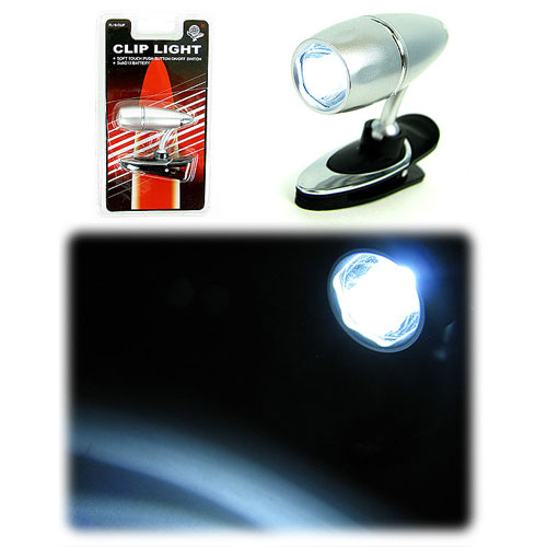Brilliant LCD Clip-on Light Flashlight - AS SEEN ON TV